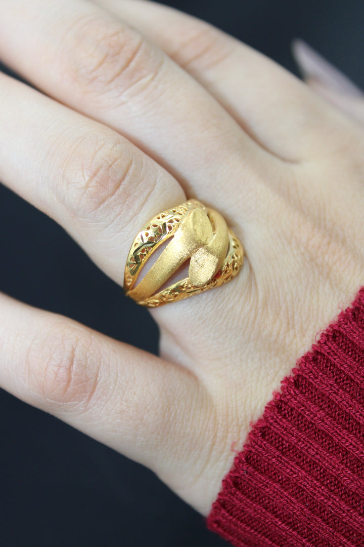 21K Gold Fancy Ring by Saeed Jewelry - Image 4