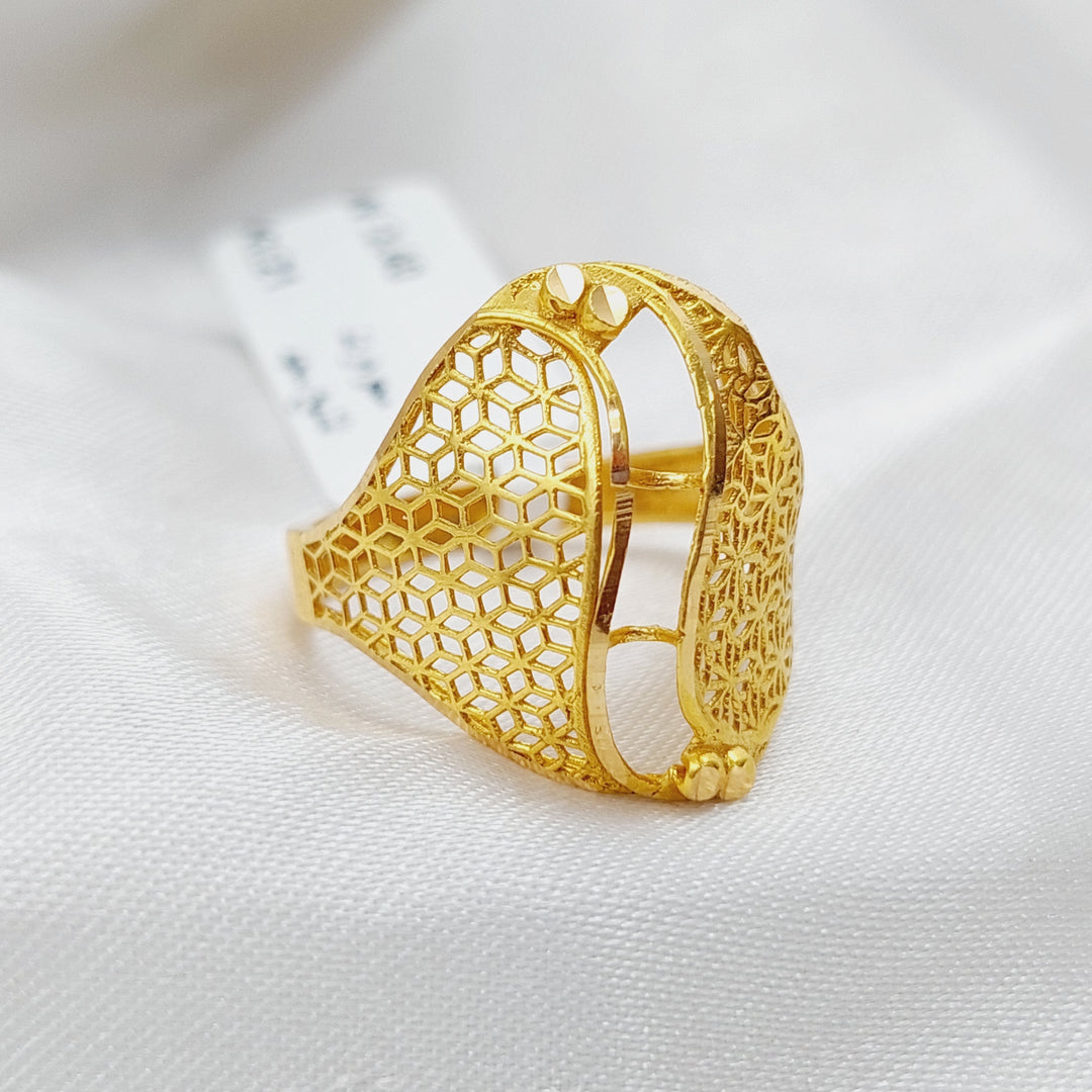 21K Gold Fancy Ring by Saeed Jewelry - Image 1