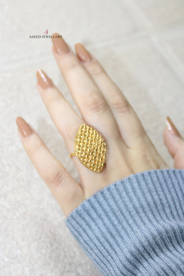 21K Gold Fancy Ring by Saeed Jewelry - Image 2