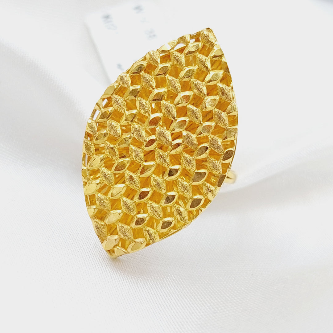 21K Gold Fancy Ring by Saeed Jewelry - Image 1