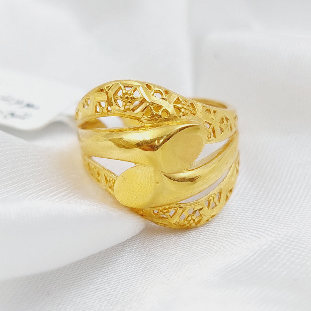 21K Gold Fancy Ring by Saeed Jewelry - Image 1