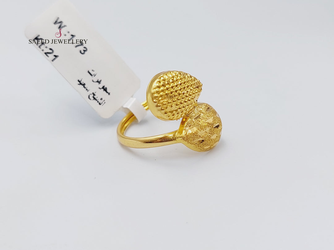 21K Gold Fancy Ring by Saeed Jewelry - Image 3