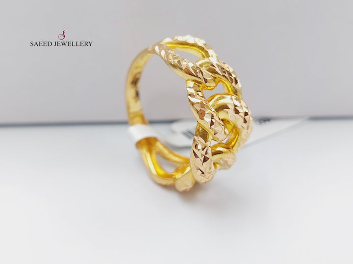 21K Gold Fancy Ring by Saeed Jewelry - Image 1