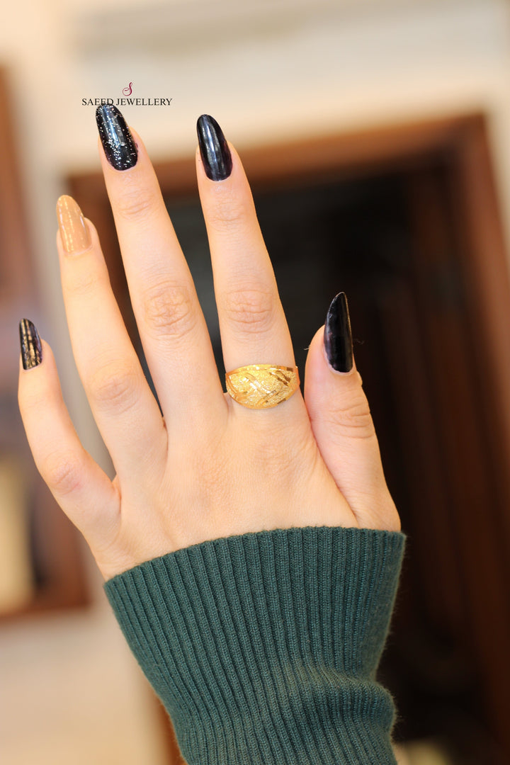 21K Gold Fancy Ring by Saeed Jewelry - Image 2