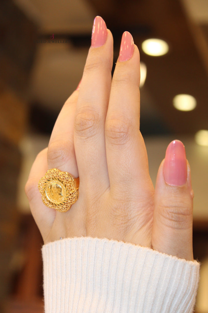 21K Gold Fancy Ring by Saeed Jewelry - Image 5