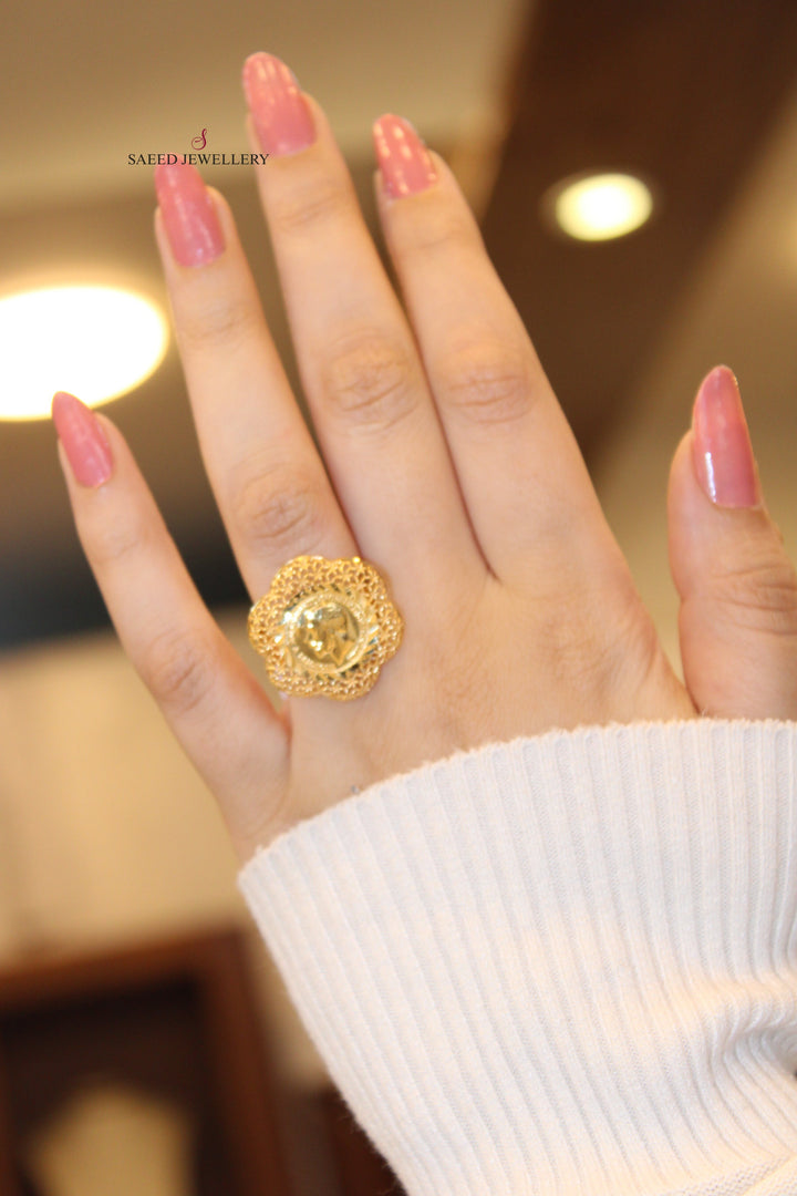 21K Gold Fancy Ring by Saeed Jewelry - Image 4