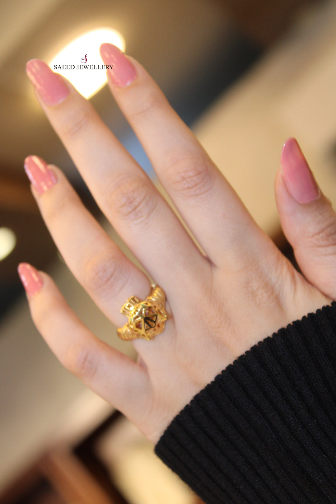 21K Gold Fancy Ring by Saeed Jewelry - Image 2