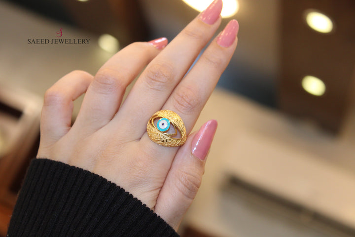 21K Gold Fancy Ring by Saeed Jewelry - Image 8