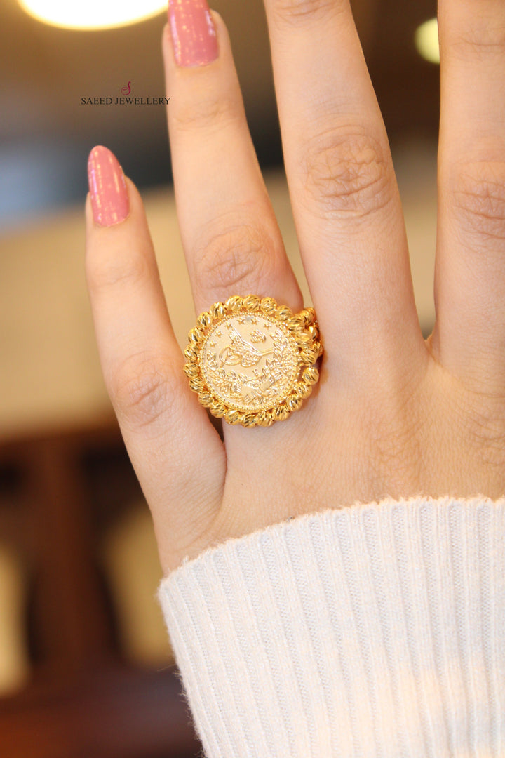 21K Gold Fancy Ring by Saeed Jewelry - Image 4