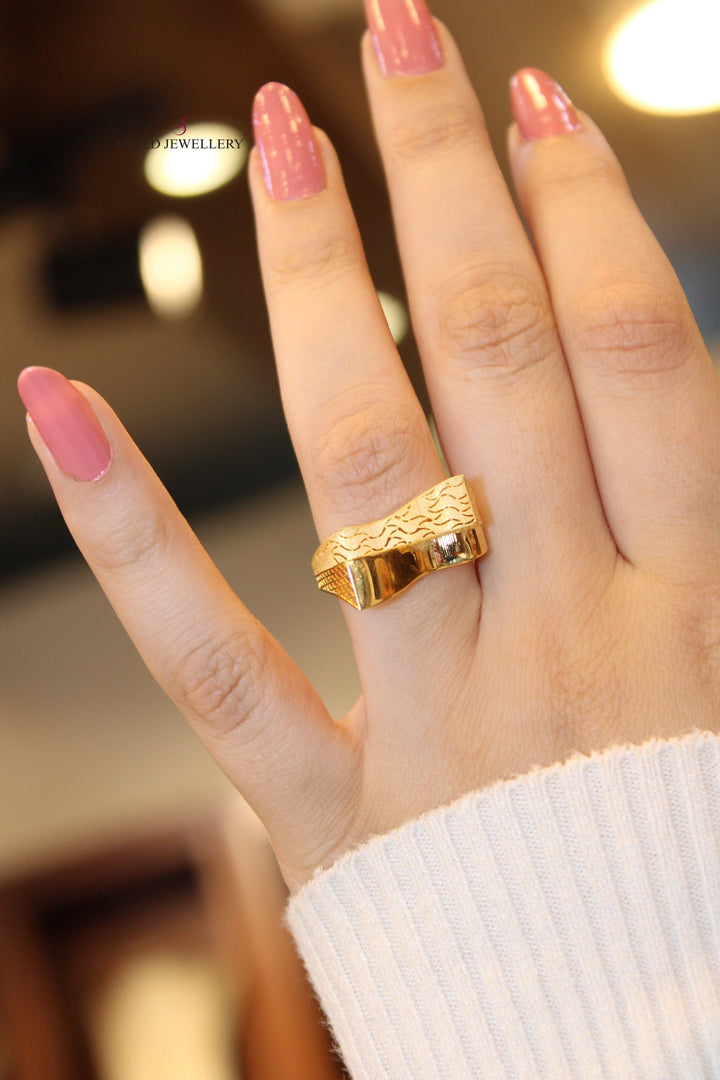 21K Gold Fancy Ring by Saeed Jewelry - Image 5