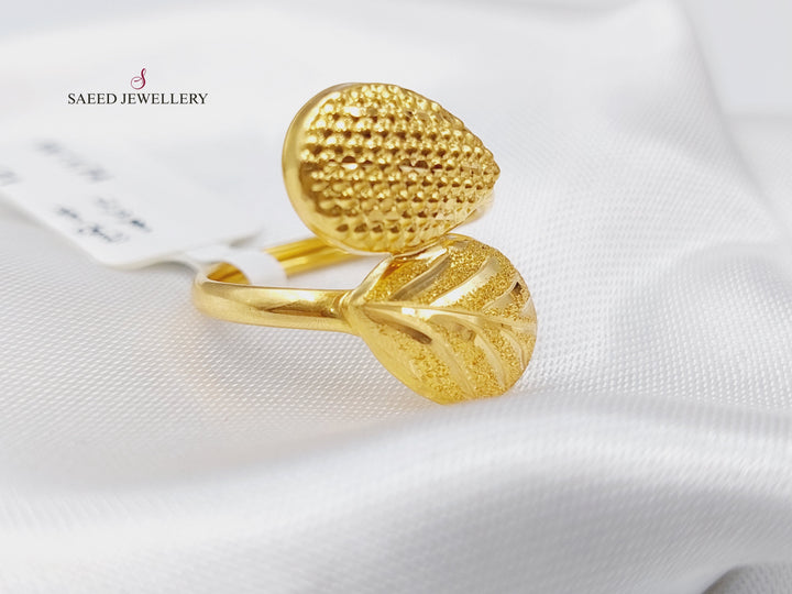 21K Gold Fancy Ring by Saeed Jewelry - Image 3