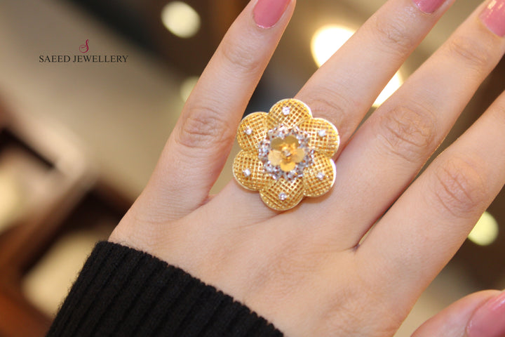 21K Gold Fancy Ring by Saeed Jewelry - Image 9