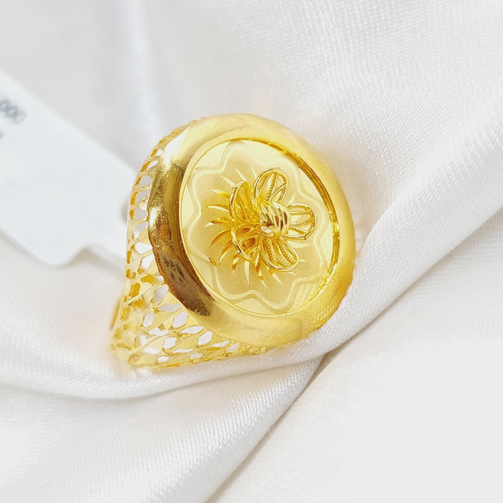 21K Gold Fancy Rose Ring by Saeed Jewelry - Image 6