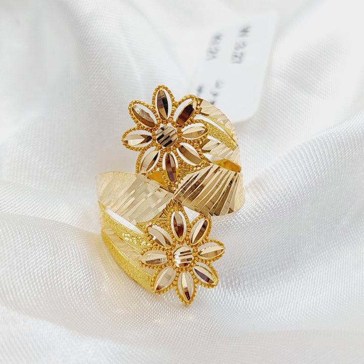 21K Gold Fancy Rose Ring by Saeed Jewelry - Image 10