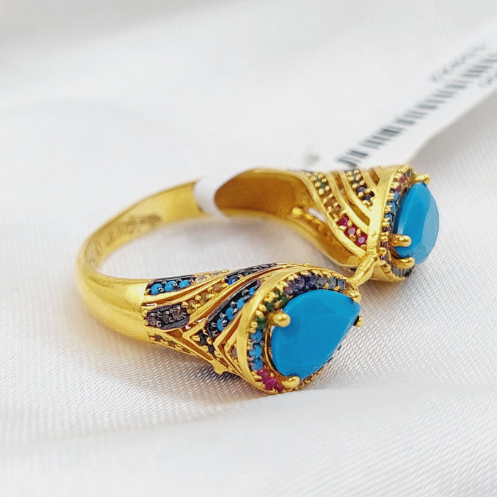 21K Gold Fancy Stone Ring by Saeed Jewelry - Image 3