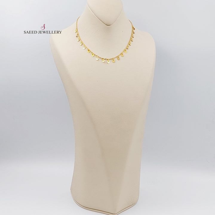 21K Gold Farfasha Necklace by Saeed Jewelry - Image 3