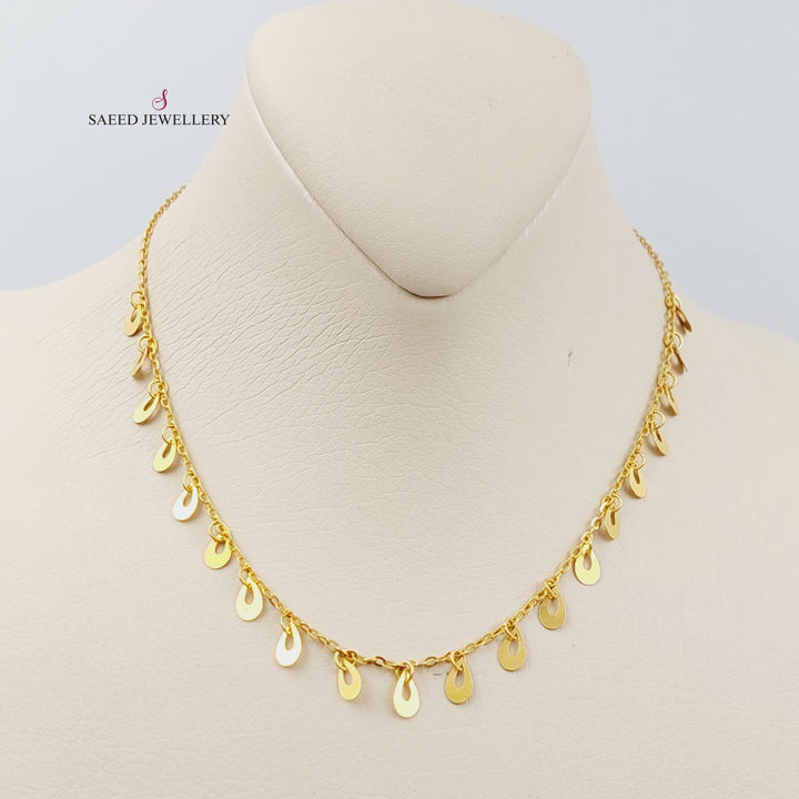 21K Gold Farfasha Necklace by Saeed Jewelry - Image 4