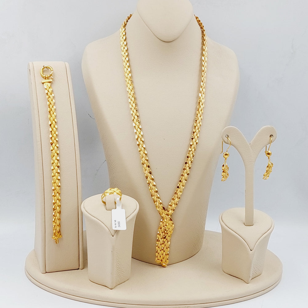 21K Gold Four pieces set by Saeed Jewelry - Image 2