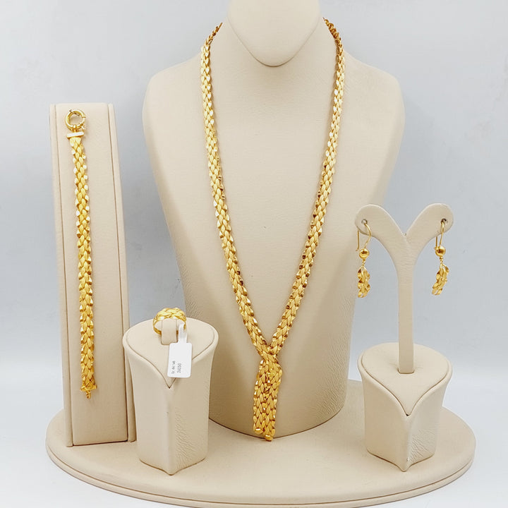 21K Gold Four pieces set by Saeed Jewelry - Image 1