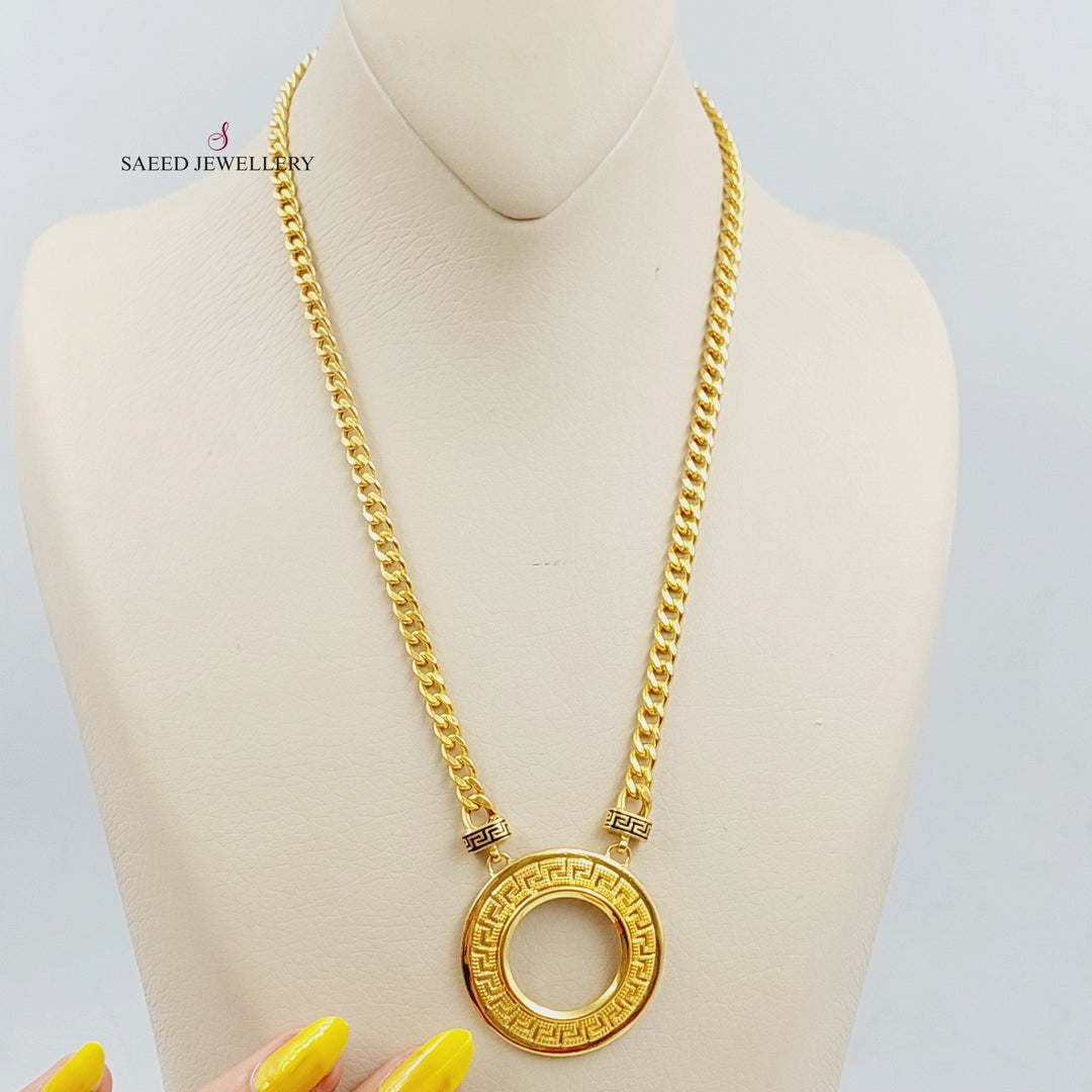 21K Gold Frame Necklace by Saeed Jewelry - Image 1