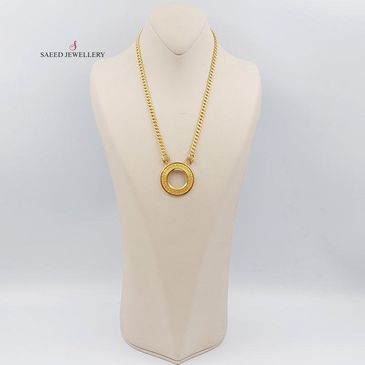 21K Gold Frame Necklace by Saeed Jewelry - Image 3