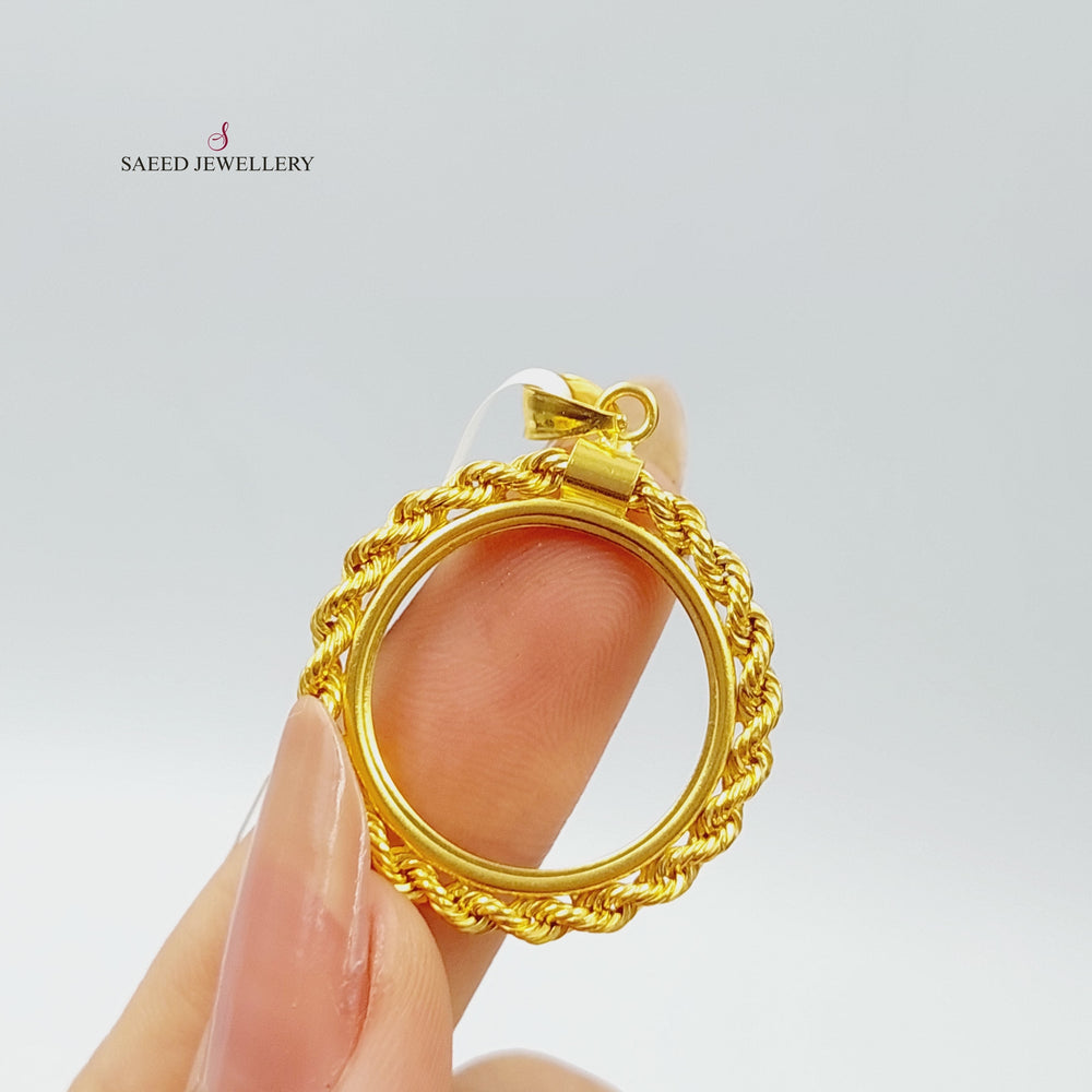 21K Gold Frame Pendant by Saeed Jewelry - Image 2