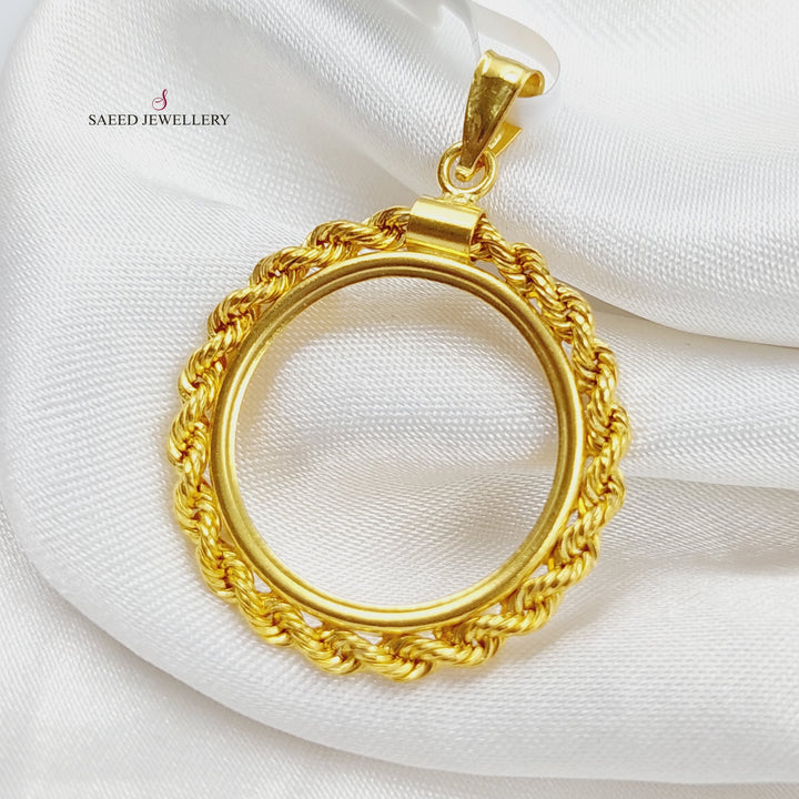 21K Gold Frame Pendant by Saeed Jewelry - Image 3