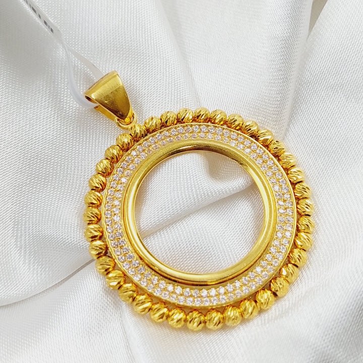 21K Gold Frame Pendant by Saeed Jewelry - Image 3