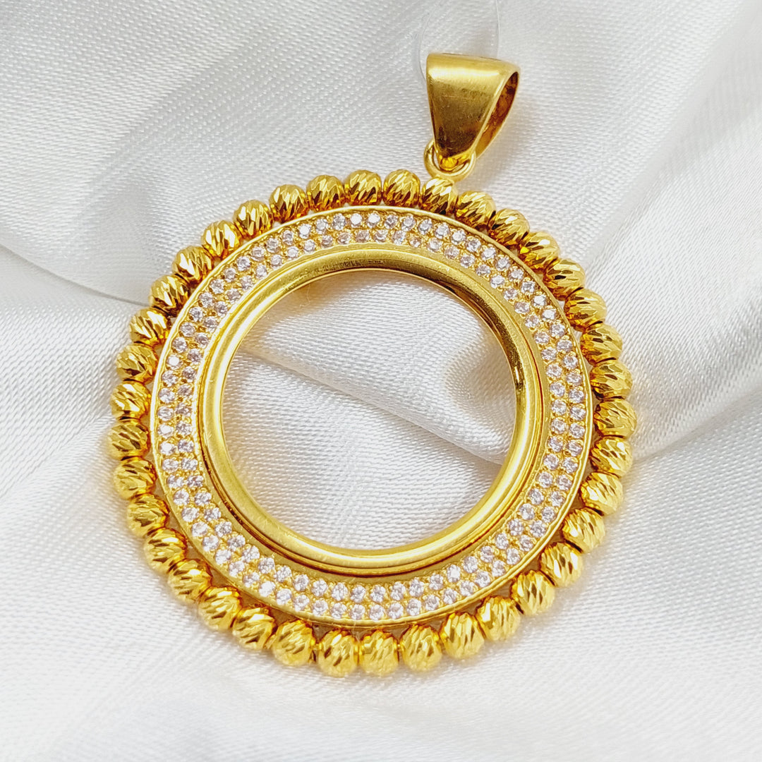 21K Gold Frame Pendant by Saeed Jewelry - Image 4