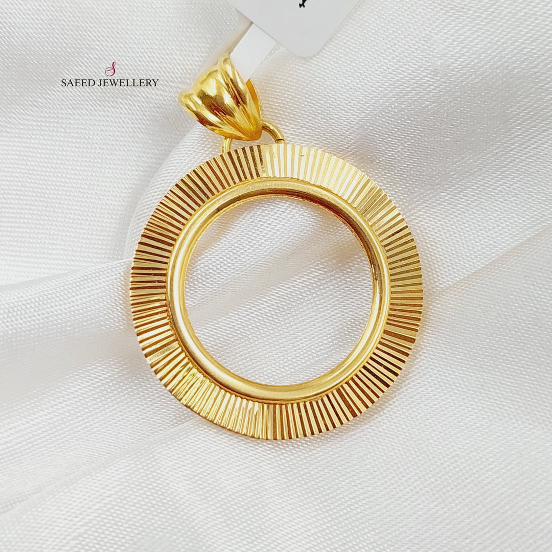 21K Gold Frame Pendant by Saeed Jewelry - Image 1