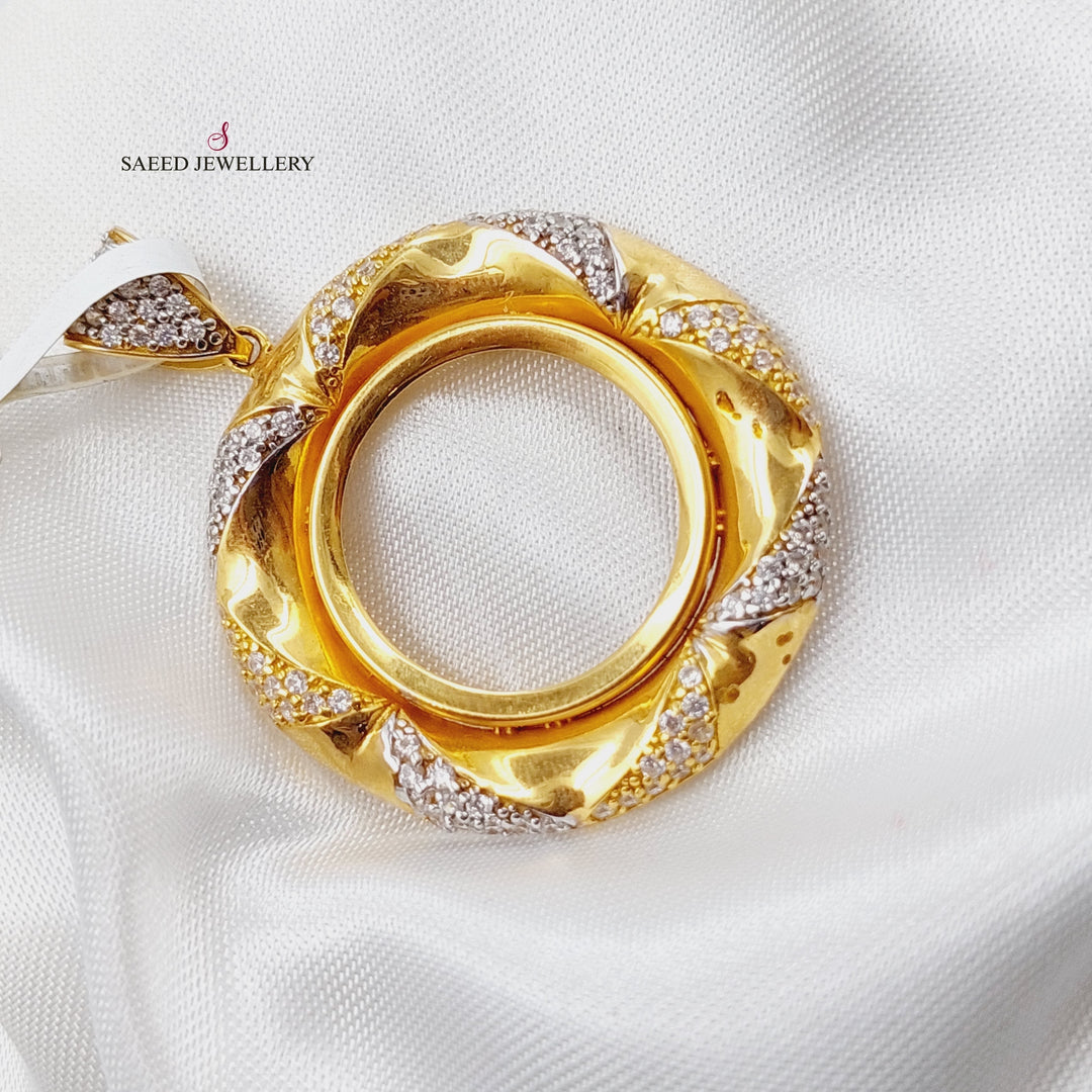 21K Gold Frame Pendant by Saeed Jewelry - Image 3