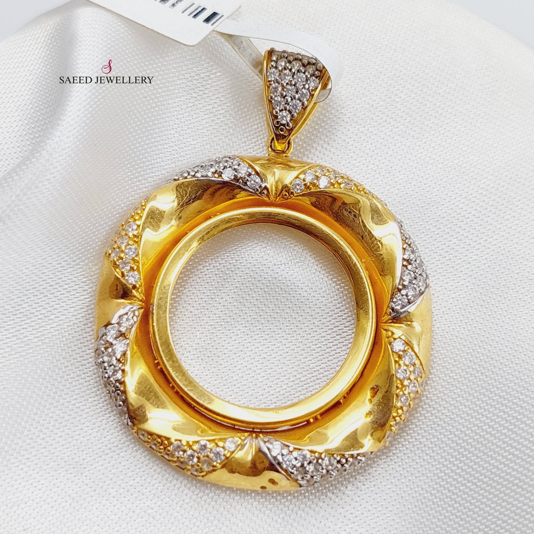 21K Gold Frame Pendant by Saeed Jewelry - Image 1