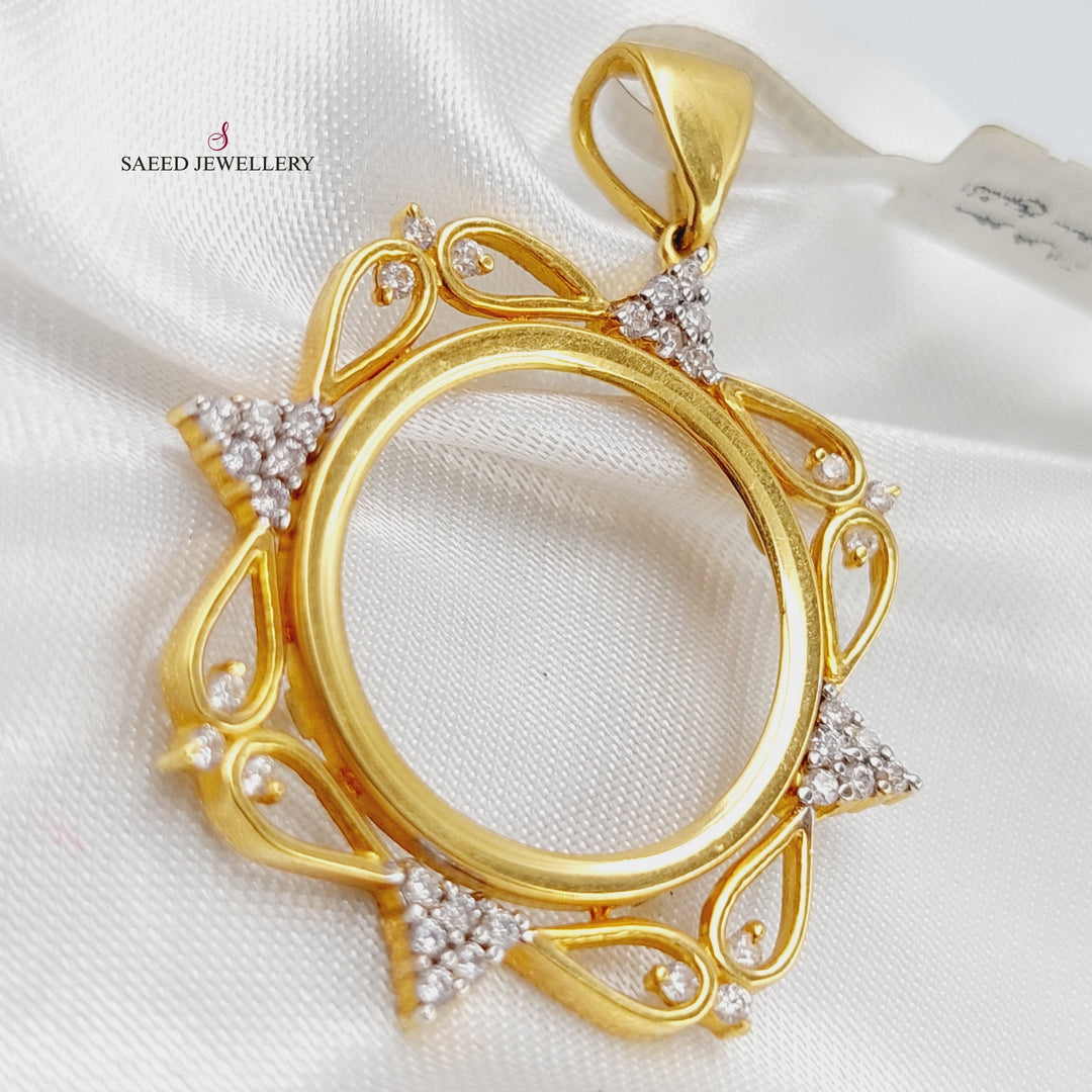 21K Gold Frame Pendant by Saeed Jewelry - Image 1