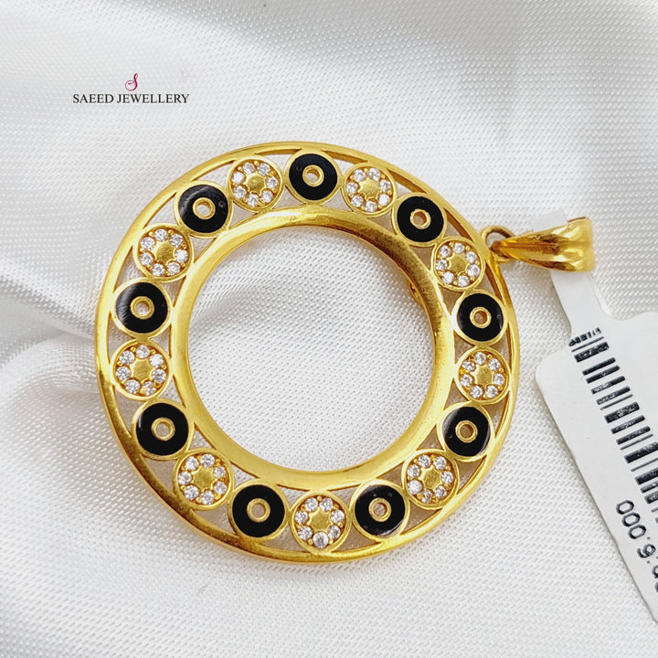 21K Gold Frame Pendant by Saeed Jewelry - Image 4