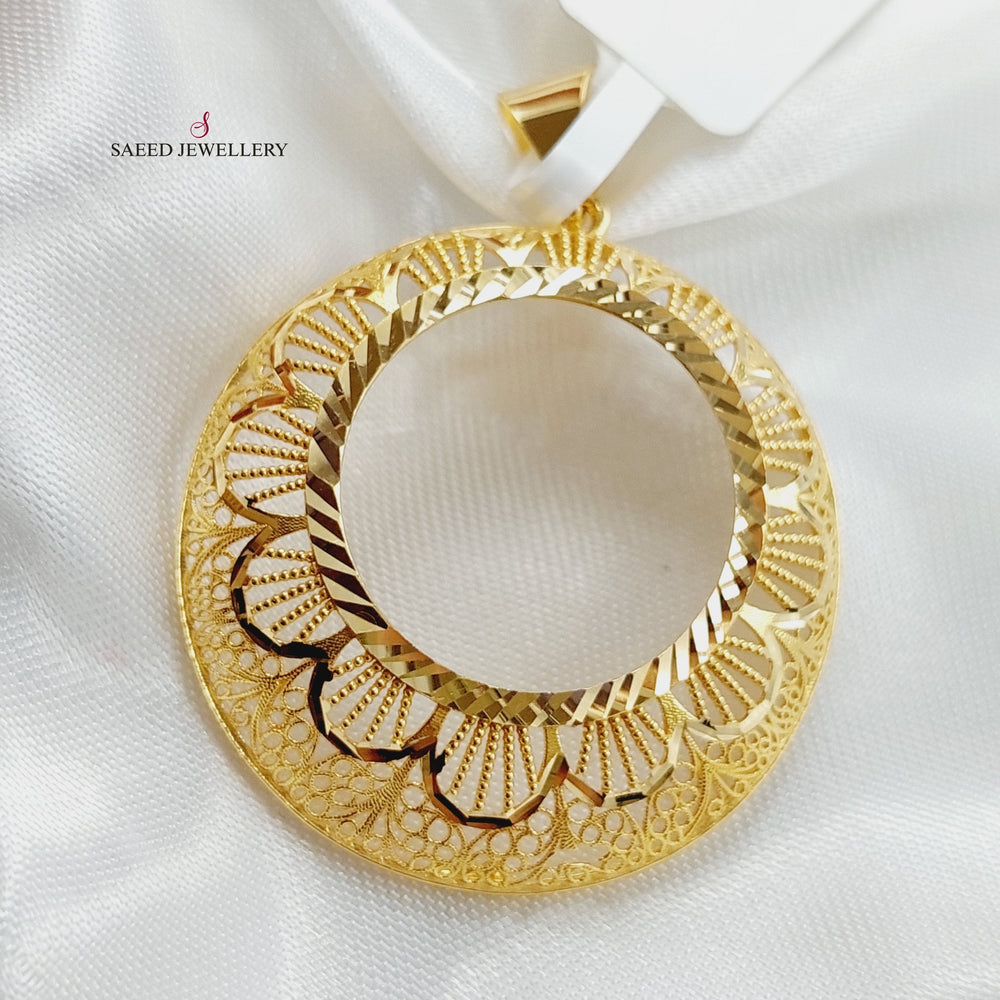 21K Gold Frame Pendant by Saeed Jewelry - Image 2