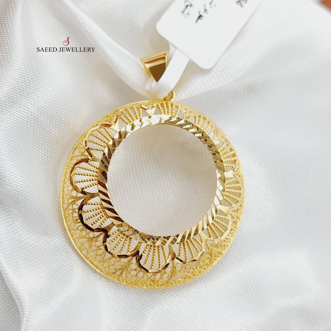 21K Gold Frame Pendant by Saeed Jewelry - Image 3