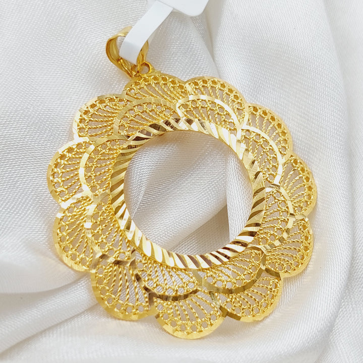 21K Gold Frame Pendant by Saeed Jewelry - Image 5