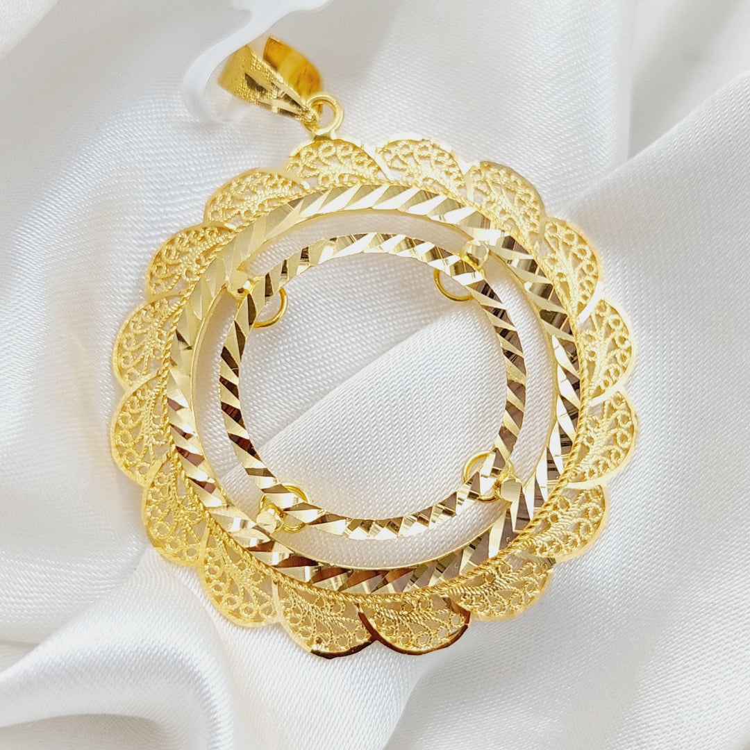 21K Gold Frame Pendant by Saeed Jewelry - Image 1