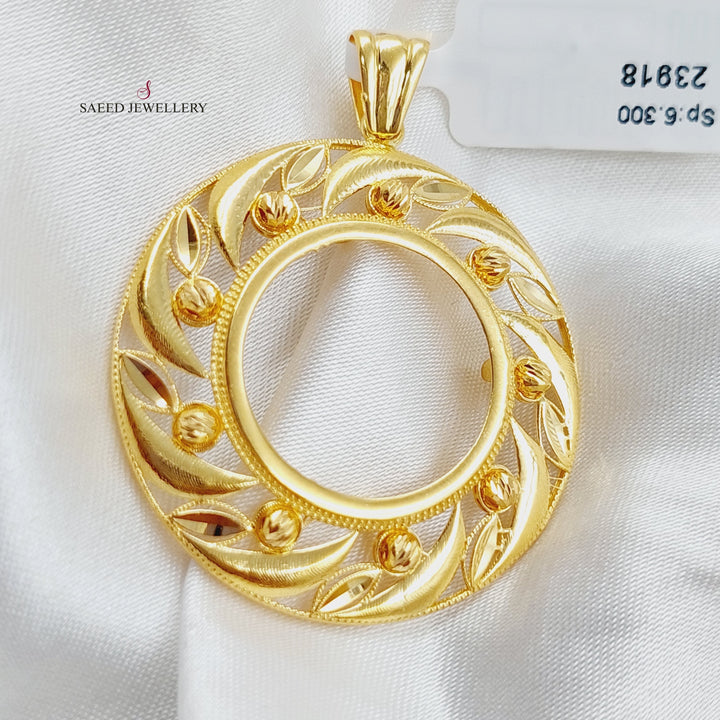 21K Gold Frame Pendant by Saeed Jewelry - Image 4