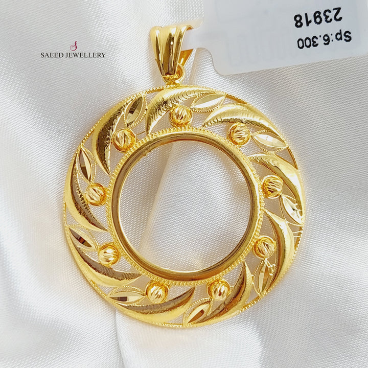 21K Gold Frame Pendant by Saeed Jewelry - Image 1