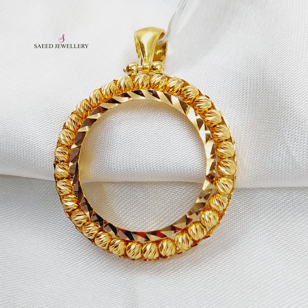 21K Gold Frame Pendant by Saeed Jewelry - Image 4