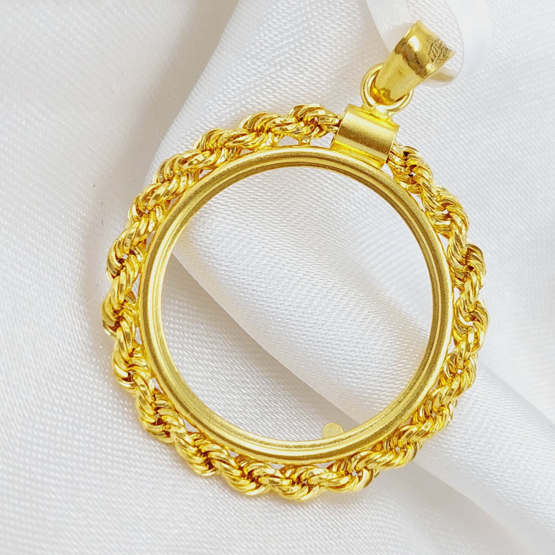 21K Gold Frame Pendant by Saeed Jewelry - Image 3