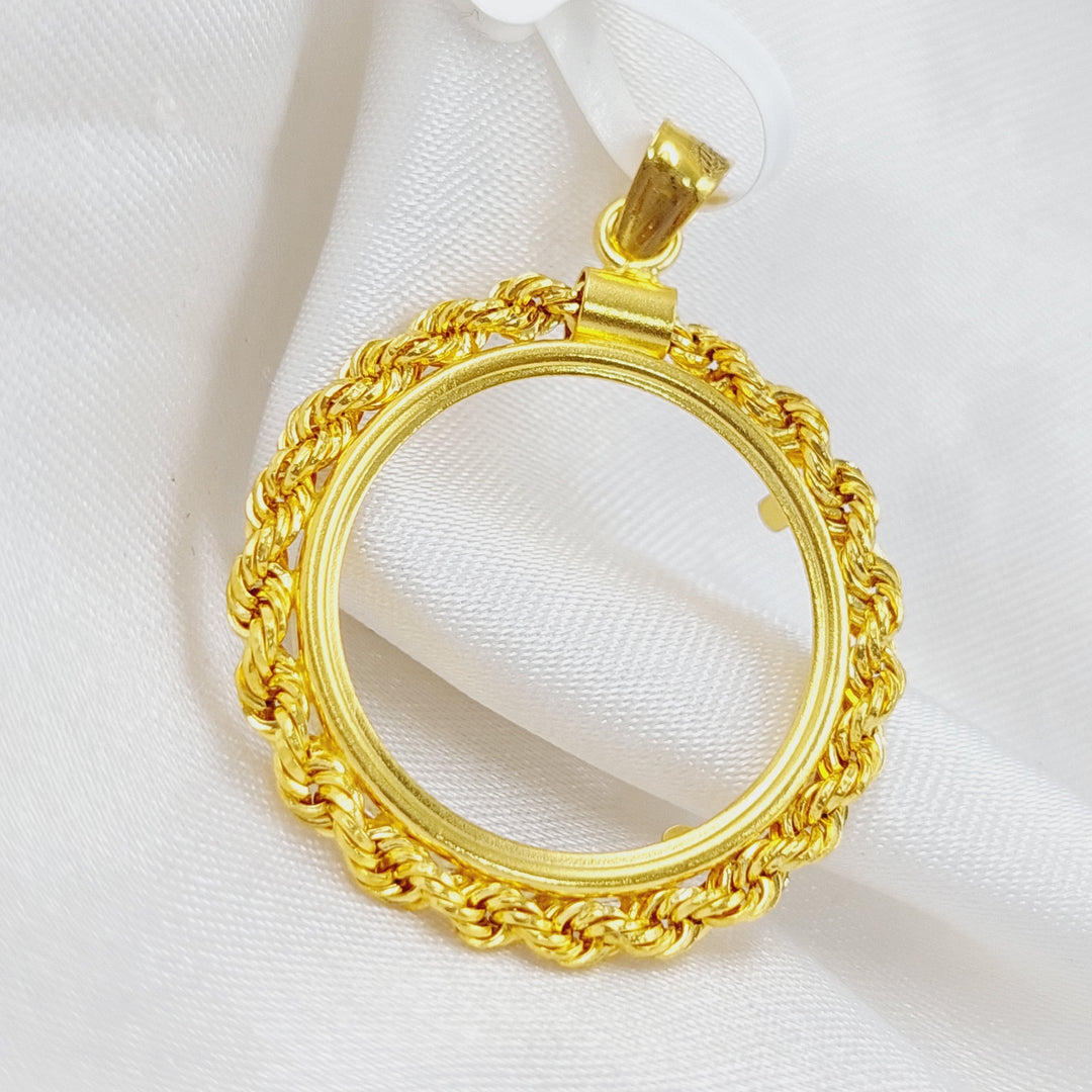 21K Gold Frame Pendant by Saeed Jewelry - Image 4