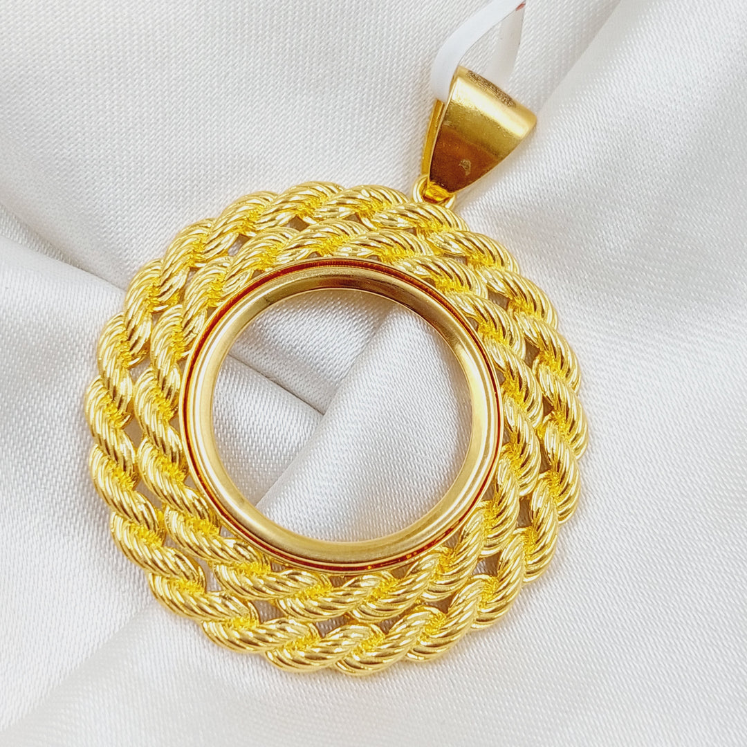 21K Gold Frame Pendant by Saeed Jewelry - Image 5