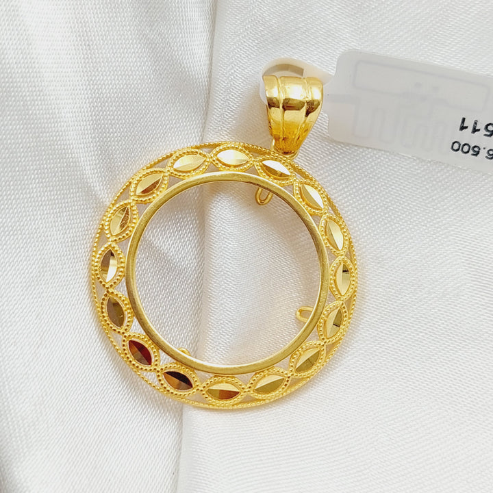 21K Gold Frame Pendant by Saeed Jewelry - Image 3