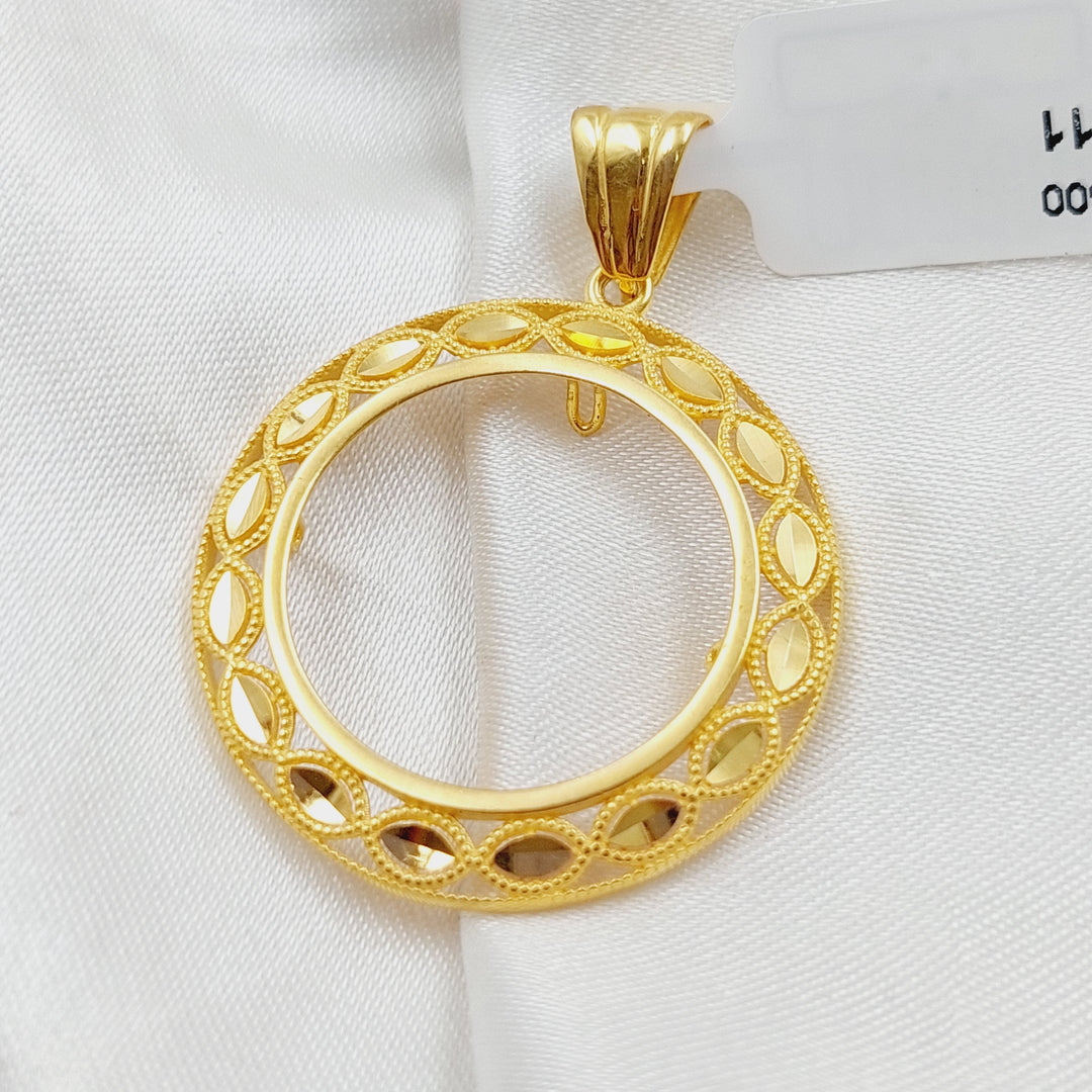 21K Gold Frame Pendant by Saeed Jewelry - Image 5