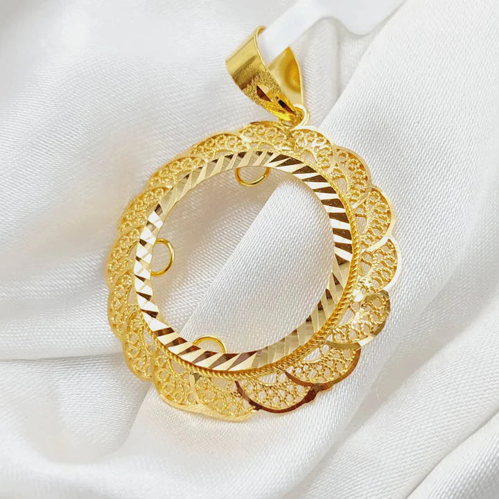 21K Gold Frame Pendant by Saeed Jewelry - Image 1