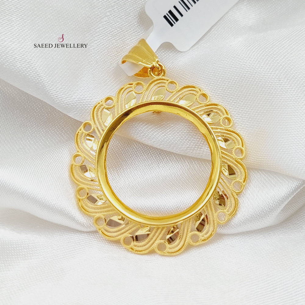 21K Gold Frame Pendant by Saeed Jewelry - Image 2