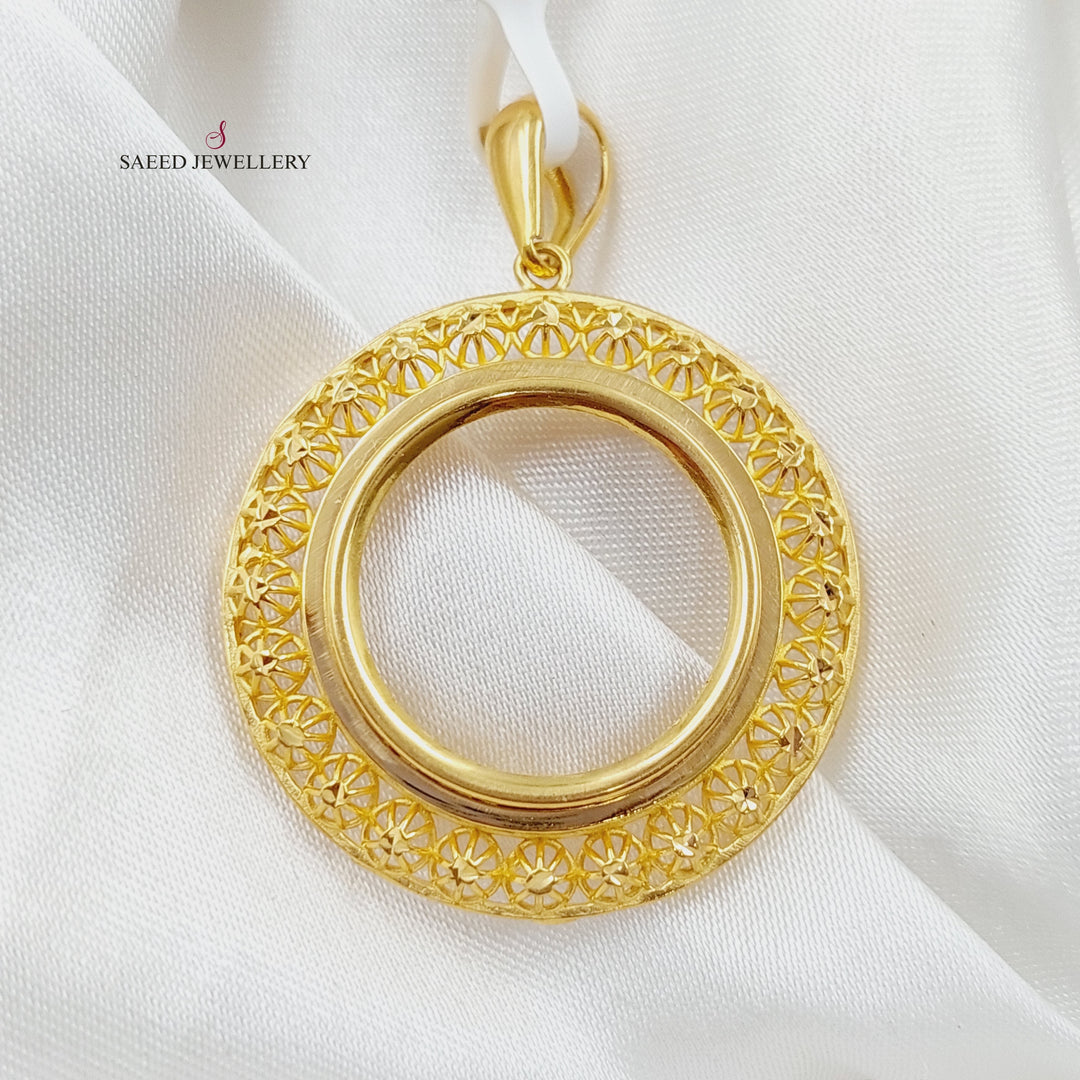 21K Gold Frame Pendant by Saeed Jewelry - Image 1