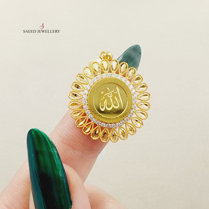 21K Gold God's Pendant by Saeed Jewelry - Image 4